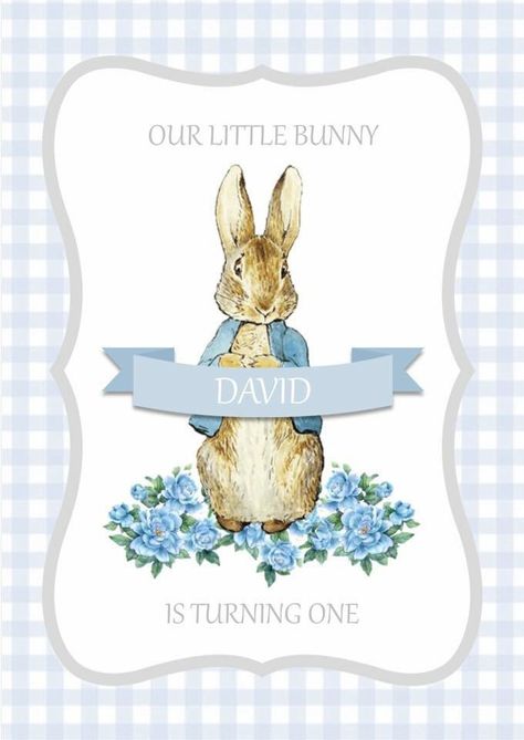 Peter Rabbit Wallpaper, Peter Rabbit Pictures, Peter Rabbit 1st Birthday, Tale Of Peter Rabbit, Peter Rabbit Birthday, Rabbit Birthday, 1st Birthday Invite, Pastel Baby Shower, Peter Rabbit Party