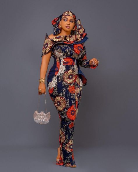 #AnkaraStylesWeLove: Issue 133 | An AsoEbiBella x BN Style Collab | BN Style African Outfits For Women, Ankara Long Gown Styles, Ankara Skirt And Blouse, Ankara Gown, Ankara Gown Styles, Latest Ankara Styles, Lace Styles, Ankara Style, Ankara Dress