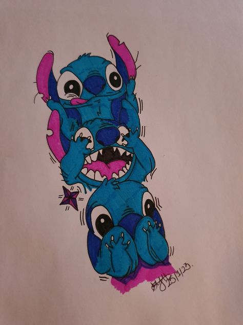 No evil Disney Stitch Tattoo, Evil Tattoo, Stitch Tattoo, Evil Disney, Evil Cat, Stitch Drawing, See No Evil, No Evil, Dream Tattoos