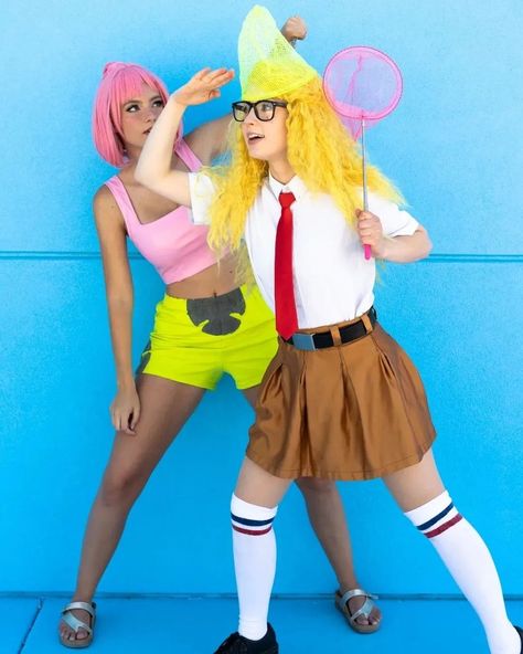 A Pair of Goofy Goobers. 🧽⭐🍍 In honor of the 25th anniversary of @spongebob, here's @raineemery & @halcybella as SpongeBob & Patrick. #SpongebobSquarepants #PatrickStar #SpongebobAndPatrick #Spongebob #Patrick #MrKrabs #Squidward #SandyCheeks #Pearl #MrsPuff #Plankton #GaryTheSnail #BikiniBottom #KrustyKrab #KrabbyPatty #Nickelodeon #NickToon #Nick #SpongebobCosplay #CosplayersOfInstagram #CosplayersOfIG #Cosplayers #Cosplay #PinUp #Cartoon #SpongebobMemes Pearl Costume Spongebob, Pinup Cartoon, Spongebob Costume, Sandy Cheeks, Mr Krabs, Spongebob Patrick, Patrick Star, Spongebob Memes, Dreamy Art