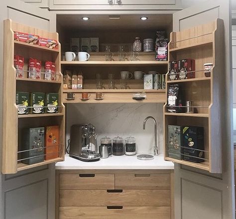 Breakfast Cupboard, Quooker Tap, Kitchen Larder, Coffee Station, Summer House, Liquor Cabinet, Cupboard, Kitchen Cabinets, Tap