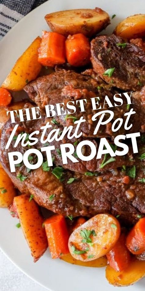 Instant Pot Roast, Instant Pot Pot Roast, Chuck Roast Recipes, Instant Pot Pasta Recipe, Pot Roast Recipe, Potato Dinner, Family Fresh Meals, Roast Beef Recipes, Best Instant Pot Recipe