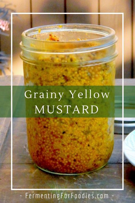 Fermented Mustard Fermented Mustard, Fermented Beets, Fermenting Recipes, Fermented Recipes, Beer Mustard, Homemade Mustard, Grainy Mustard, Fermented Veggies, Fermented Pickles