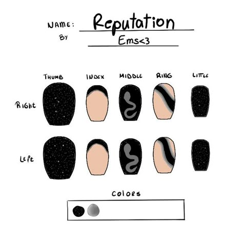 Eras Tour Nails Reputation, Taylor Swift Nail Ideas Reputation, Reputation Nails Taylor Swift, Reputation Nails, Taylor Swift Nails, Fan Nails, Black Gel Nails, Crazy Nail Designs, Fake Nails Designs