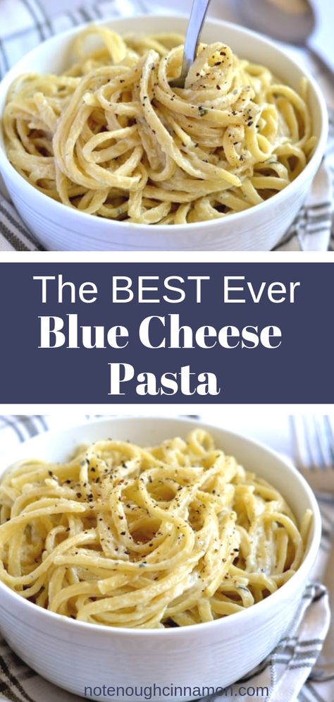 Blue Cheese Dinner Recipes, Blue Cheese Spaghetti, Blue Cheese Recipes Dinners, What To Do With Blue Cheese, Blue Cheese Ideas, Blue Cheese Dishes, Dinners With Blue Cheese, Blue Cheese Sauce Pasta, Recipes Using Blue Cheese