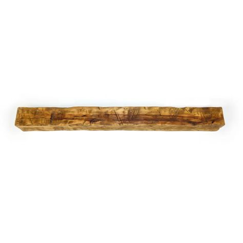 Wilson Enterprises, Inc. Barnwood Fireplace Shelf Mantel & Reviews | Wayfair Barnwood Fireplace, Fireplace Shelf, Mantel Piece, Fireplace Mantel Shelf, Rustic Mantel, Fireplace Shelves, Display Family Photos, Mantel Shelf, Stove Fireplace