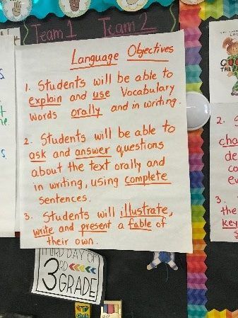 Classroom Objectives, Ell Strategies, Student Learning Objectives, Language Objectives, Ell Activities, Teaching English Language Learners, Fourth Grade Science, Language Functions, Academic Language