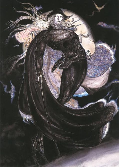 Vampire Hunter D Yoshitaka Amano, Vampire Hunter D, Vampire Hunter, Arte Fantasy, Ethereal Art, Japanese Artists, Pretty Art, Dark Art, Japanese Art