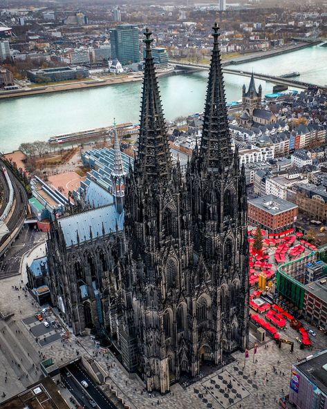 Cologne Germany (1080x1350) #building #architecture #design #photography Goth Architecture, Gothic Buildings, Gothic Cathedrals, Cathedral Architecture, Gothic Cathedral, Living Modern, Cologne Germany, Baroque Architecture, Gothic Aesthetic