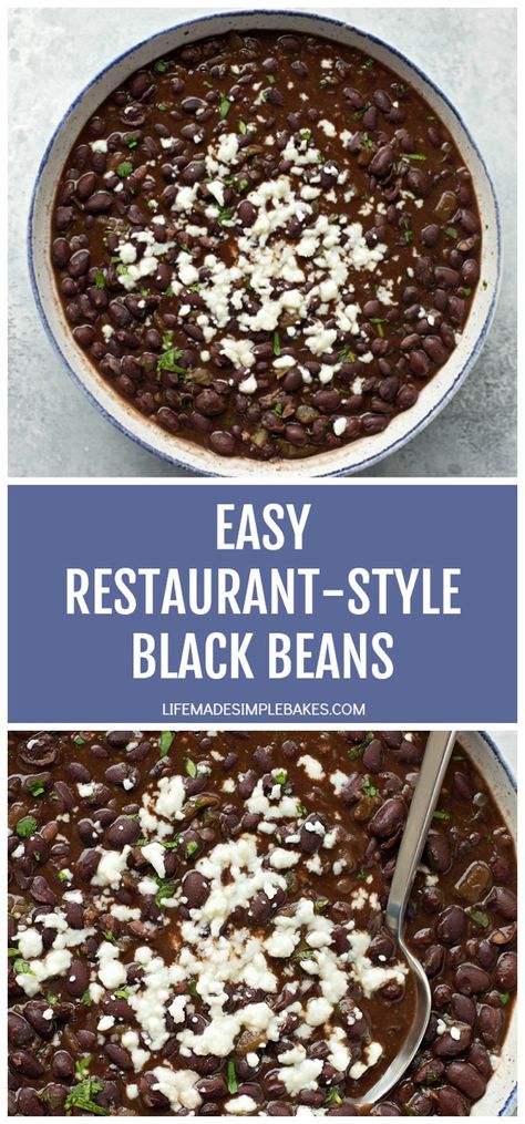 Black Beans Instant Pot, Grilled Quesadilla, Mexican Entrees, Mexican Black Beans, Life Made Simple, Black Bean Recipes, Mexican Dinner, Beans Recipe, Perfect Side Dish