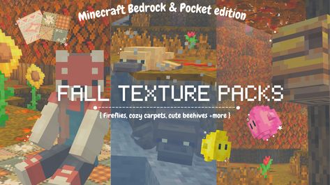 Cute Minecraft Texture Packs Bedrock, Minecraft Fall Builds, Minecraft Pack, Boba Story, Minecraft Textures, Minecraft Storage, Modded Minecraft, Minecraft Addons, Minecraft Texture Pack