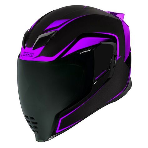 Black And Pink Motorcycle Helmet, Female Motorcycle Helmets, Motorcycle Wraps Ideas, Led Motorcycle Helmet, Purple Motorcycle Helmet, Motor Bike Helmet, Motorcycle Helmets For Women, Cool Helmets, Neon Helmet