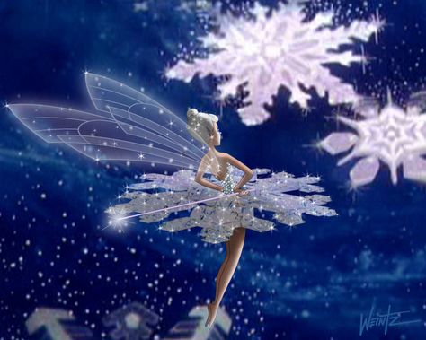 Fantasias Snowflake Fairy by snowsowhite.deviantart.com on @deviantART Snowflake Fairy, Fantasy Ideas, Fantasia Disney, Snow Fairy, Winter Fairy, Snow Flakes, Fairy Magic, Fantasy Fairy, Fairy Angel