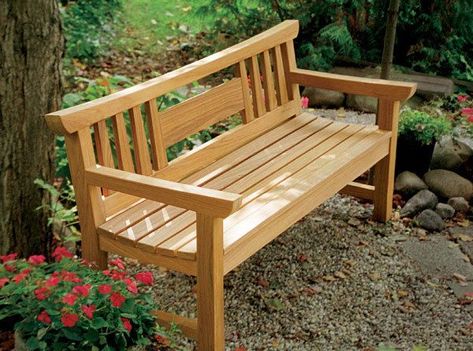 Russell Jensen's Japanese Garden Bench - FineWoodworking Diy Japanese Garden, Backyard Bench, Fine Woodworking Furniture, Recycled Wood Projects, Garden Bench Plans, Diy Bank, Diy Bench Outdoor, Wood Crafting Tools, Asian Garden