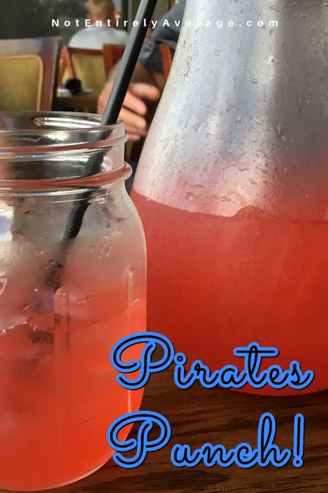 Pirates Punch Easy Party Drink Not Entirely Average: Pirates Punch is the epitome of what it means to take a refreshment because sweet and fruity, it tastes just like the tropics. #cocktail #cocktails #simplesyrup #drinks #libations Pink Pirate Rum Punch, Pirate Themed Drinks Rum, Pirate Punch Alcohol, Pirate Drinks Alcohol, Pirate Rum Punch, Pirate Punch, Sweet Alcoholic Drinks, Pirate Drinks, Cruise Drinks