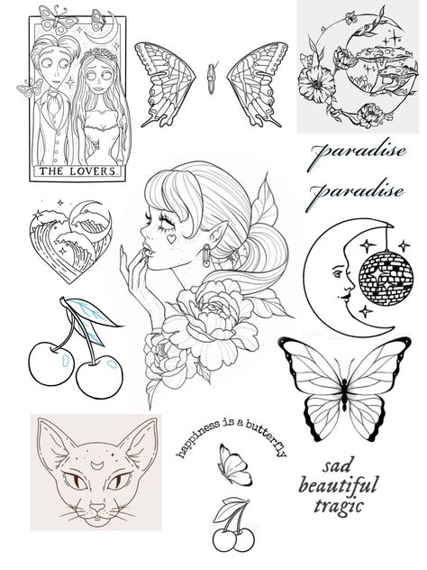 Deep Meaning Tattoos, Rave Art, Meaning Tattoos, Wrist Tattoo Ideas, Wrist Tattoo Designs, Flash Sheets, Cool Tattoo Drawings, Designs Printable, Small Pretty Tattoos