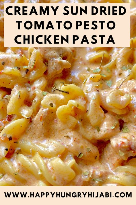 This creamy sun dried tomato pesto chicken pasta is ready in 20 minutes & delicious! Sundried Tomato Pesto Pasta Salad, Sundried Pesto Pasta, Recipes With Sundried Tomato Pesto, Creamy Tomato Pesto Pasta, Recipes With Sun Dried Tomato Pesto, Sun Dried Tomato Sauce Recipe, Sundried Tomato Pesto Chicken, Sun Dried Tomato Pesto Chicken, Sun Dried Tomato Pesto Recipe