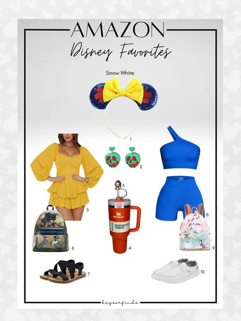 Are you going on a Disney vacation? Do you have no idea what to wear on your magical trip? Here are some of my favorite Amazon Disney MUST HAVES! Enjoy your trip! #amazon #amazonfinds #amazonmusthaves #disney #snowwhite #princess #aesthetic #ootd #outfit #inspo #trending #giftideas #keysorfinds Disney Trip Must Haves, Disney Must Haves, Disney Outfits Women, Enjoy Your Trip, Aesthetic Ootd, White Backpack, Disney Favorites, Adventures By Disney, Princess Aesthetic