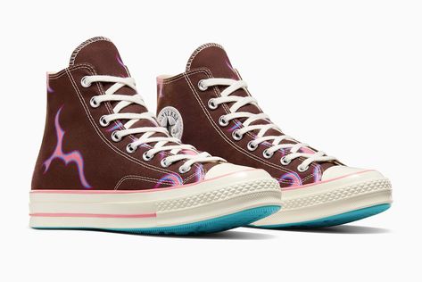 Golf Shoes Tyler The Creator, Converse Golf Wang, Golf Wang Converse, Tyler The Creator Converse, Converse Collab, Tyler Style, 2024 Wishlist, Golf Wang, Converse Chuck 70