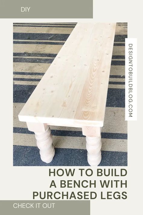 Easy DIY bench tutorial. How to build a modern farmhouse bench for your entryway, dining room, bedroom or great for outdoors too! Dining Bench Diy, Dinning Room Bench, Easy Diy Bench, Build A Bench, Build A Farmhouse, Farmhouse Dining Benches, Dining Table Bench Seat, Dining Bench Seat, Diy Bench Seat