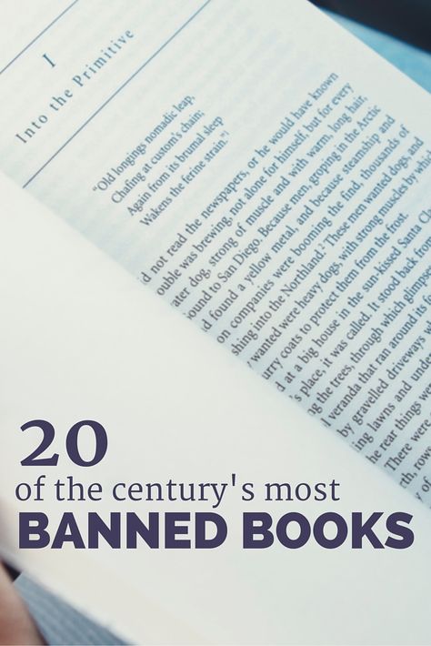 20 of the century's most banned books Book Club Quote, Banned Books, Book Week, Top Books, Reading Challenge, E Reader, Nonfiction Books, Book Authors, Reading Lists