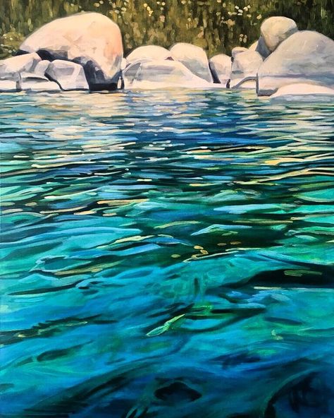 Michelle Courier, Watercolor Water, Wave Painting, Land Of Enchantment, Oceanography, Water Reflections, Water Art, Winter Forest, Water Painting