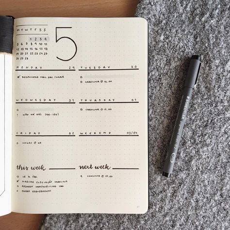 • WEEKLY LOG •Here’s week 5 before it ends! I really love these one-page weeklys, the trick is to try different layouts! Super simple and clean this time, and as filled as it was in the beginning of the week 🙃 Bullet Journal Weekly Spread Layout, Bullet Journal Weekly Layout, Minimalist Bullet Journal, Weekly Log, How To Bullet Journal, Bullet Journal Minimalist, Bujo Weekly Spread, Bullet Journal Weekly, Bullet Journal Spreads