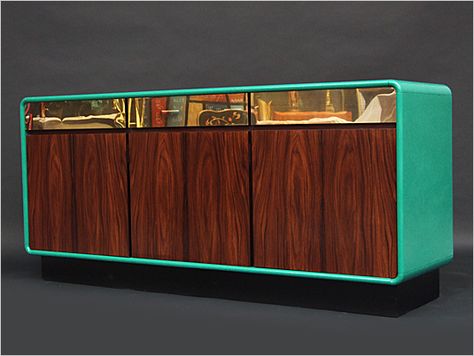 www.fearsandkahn.co.uk  Vintage 1970s Luxe sideboard, lacquered sides, rosewood doors and polished brass door fronts! Lacquer Furniture, Brass Bed, Real Homes, Brass Bathroom, Bathroom Taps, Vintage Sideboard, Deco Furniture, Mid Century Modern Decor, Funky Furniture