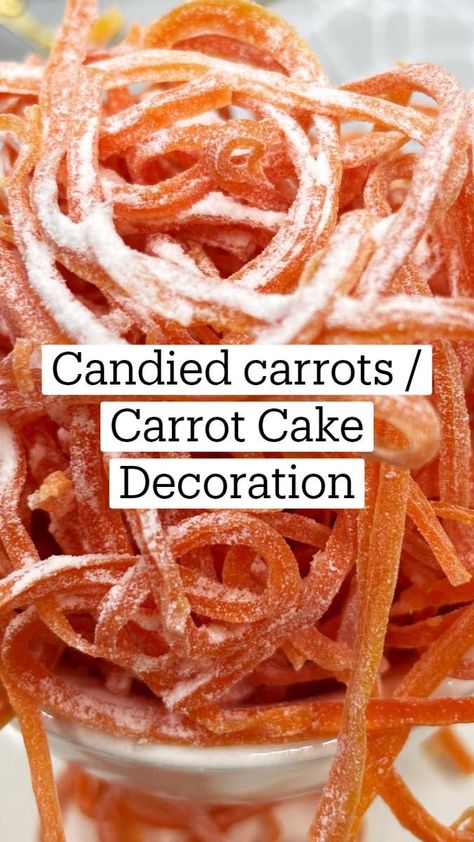 Muffin Top Recipes, Carrot Cake Topping, Carrot Cake Decoration, Candied Carrots, Thematic Cake, Food Combinations, Best Carrot Cake, Food Combining, Food Garnishes