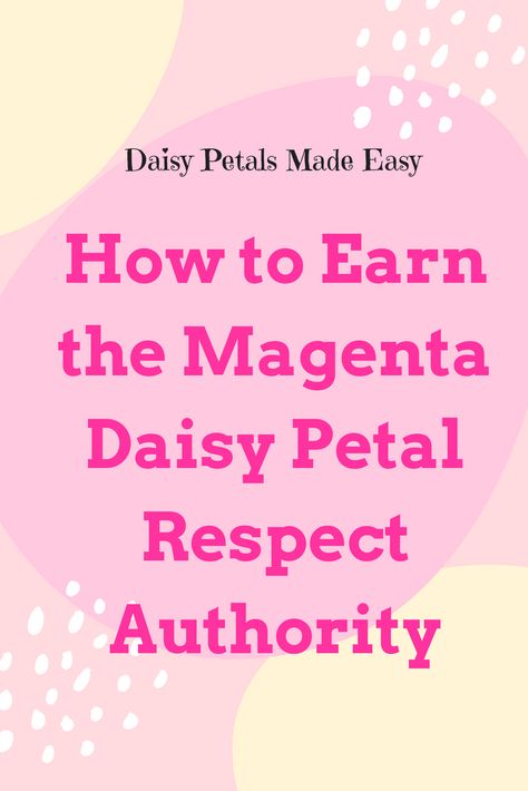 How to Earn the Magenta Daisy Petal Respect Authority | Scout Leader Daisy Respect Authority Petal, How To Earn Daisy Petals, Respect Authority Daisy Petal, Respect Authority Daisy Petal Activities, Daisy Badges Activities, Daisy Petal Activities, Girl Scout Daisy Petals, Daisy Activities, Girl Scout Daisy Activities