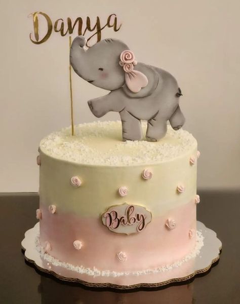 Baby Shower Mujer, Elephant Theme Cake, Pink Elephant Cake, Baby Shower Elegante, Elephant Birthday Cakes, Elephant Baby Shower Cake, Elephant Cake, Elephant Cakes, Elephant Baby Shower Theme