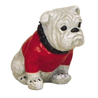 Shop undefined 8-in H x 5-in W Off-White Bulldog Garden Statueundefined at Lowe's.com. Small bulldog statue made of long lasting concrete. Warrior Sketch, Patio Water Fountain, Ceramic Shapes, Bears Wallpaper, White Bulldog, Animal Garden, Ga Bulldogs, Georgia Dawgs, Bulldog Statue