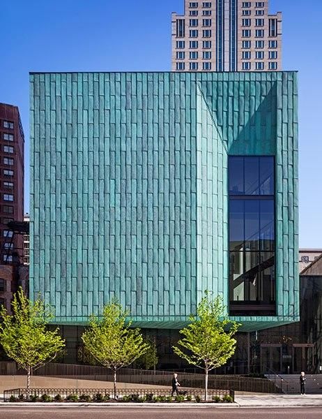 Discover 15 of our favorite copper-clad buildings, including the Genevieve and Wayne Gratz Center, Chicago Metal Architecture, Building Skin, Metal Facade, Metal Cladding, Presbyterian Church, Exterior Cladding, Urban Architecture, Building Facade, Facade Architecture