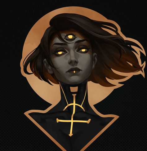 ArtStation - The third eye Third Eye Concept Art, Black Eyes Character Design, Third Eye Character Art, Triclops Character Design, 3 Eyed Character Design, Dark Dnd Characters, Four Eyed Character, Three Eyed Character, Multi Eyed Character Design