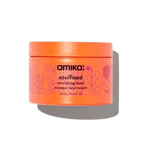 Anika Hair Mask, Trendy Hair Products, Amika Hair Mask, Preppy Hair Products, Hair Mask For Frizzy Hair, Amika Soulfood, Amika Shampoo, Amika Hair, Nourishing Hair Mask