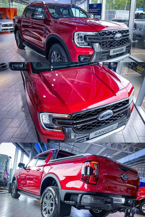 The NEW 2024 Ford Ranger Wildtrak in Lucid Red is here! New Ford Ranger, Ranger Wildtrak, Ford Everest, Ford Ranger Wildtrak, 360 Degree Camera, Infotainment System, Four Wheel Drive, New Launch, Driving Test