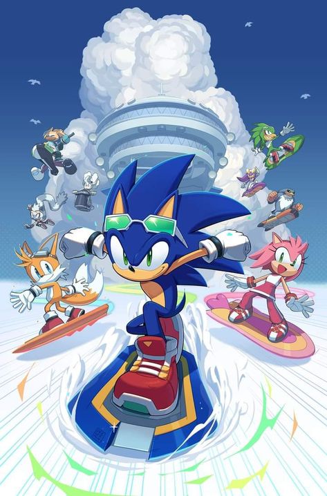 Sonic Free Riders, Sonic The Hedgehog Comic, Idw Sonic, Sonic Idw, Sonic Riders, Sonic Fanart, Sonic Adventure 2, Sonic Heroes, Clean Sweep