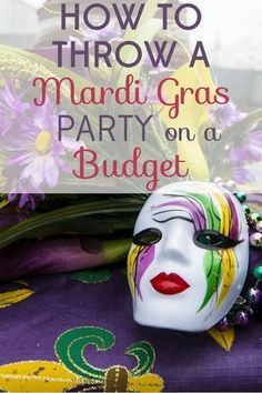 Mardi Gras Party Food, Mardi Gras Activities, Mardi Gras Party Decorations, Madi Gras, Mardi Gras Centerpieces, Mardi Gras Crafts, Party On A Budget, Mardi Gra, Mardi Gras Food