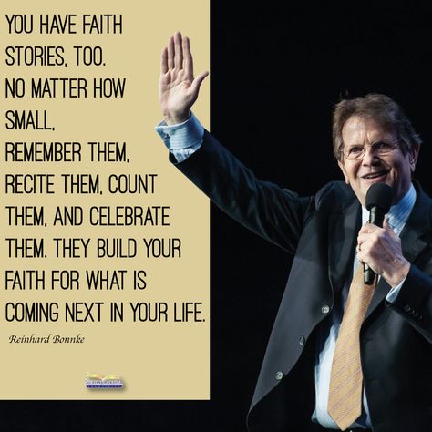 "You have faith stories, too. No matter how small, remember them, recite them, count them, and celebrate them. They build your faith for what is coming next in your life."  - Reinhard Bonnke  .  .  .  #reinhardbonnke #celebrate #faith #life #lifequotes #quotes #count #blessings #worship #livinggod #theword #scriptures #holybible #verses #readdaily #fatherson #savior #peace #hope #healer #love #godslove #mercy #subhavaartha_tv #subhavaarthachannel #subhavaarthatv #subhavaartha Reinhard Bonnke Quotes, Wigglesworth Quotes, Biblical Notes, Smith Wigglesworth Quotes, Godly Womanhood, Count Blessings, Reinhard Bonnke, Forgive Me Lord, Smith Wigglesworth