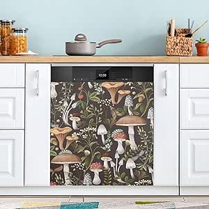 Dishwasher Covers, Dishwasher Panel, Dishwasher Magnet Cover, Forest Mushrooms, Kitchen Fridge, Dishwasher Cover, Dishwasher Magnet, Kitchen Fridges, Door Cover