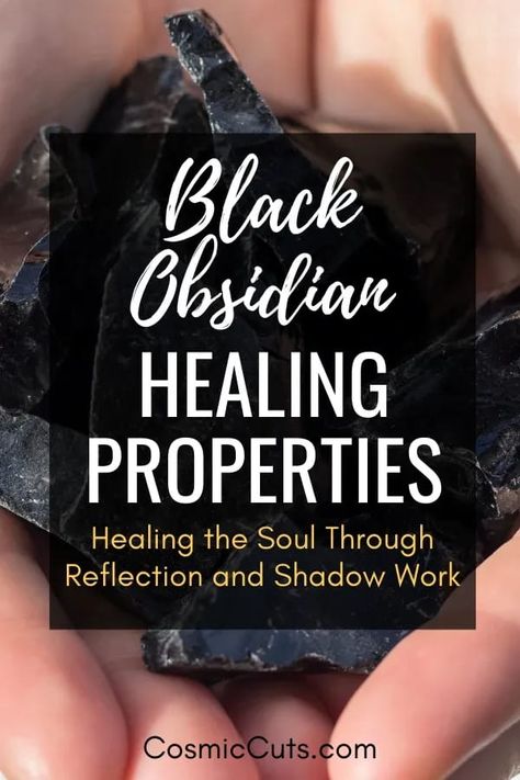 Black Obsidian healing properties help us face our fears and rise above our limitations. Its grounding properties have the ability to both empower and center us, improving the quality of our lives in so many ways. Let’s see how Black Obsidian meaning effects us. #blackobsidianhealingproperties #blackobsidian #blackobsidianmeaning https://cosmiccuts.com/blogs/healing-stones-blog/black-obsidian-healing-properties Obsidian Properties, Obsidian Crystal Meaning, Black Obsidian Meaning, Black Obsidian Crystal Meaning, Obsidian Crystal, Healing Stones Meanings, Obsidian Meaning, Healing Crystals Decor, Positive Energy Crystals