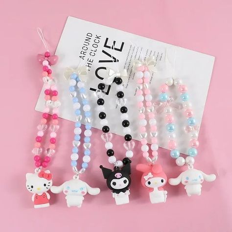 Enhance your phone's style with the Sanrio Character Beaded Phone Charm and Phone Case Chain! Featuring beloved characters like Hello Kitty, My Melody, Kuromi, and Cinnamoroll, this colorful and playful accessory not only secures your phone but also ... Beaded Sanrio Character Phone Charm | Phone Case Chain >>> Link in Bio <<< ✨500+ happy customers✨ 💠Free Worldwide Shipping💠 . . . #Cinnamoroll #Cinnamorollkawaii #Cinnamorollworld #Cinnamorollfan #Cinnamorollplush #Cinnamorollsanrio #Cinna... Phone Case Chain, My Melody Kuromi, Kuromi Cinnamoroll, Hello Kitty My Melody, Cute Keychain, All Things Cute, Wristlet Keychain, Diy Phone, Diy Phone Case