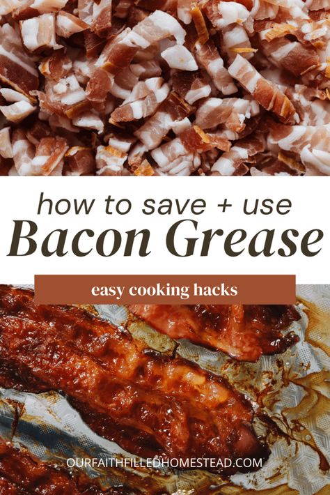 how to save and use bacon grease Bacon Dip, Ways To Cook Chicken, Quirky Cooking, Cooking Bacon, Smoked Cooking, Low Cal Recipes, Bacon Grease, Low Calorie Snacks, Cooking Oils