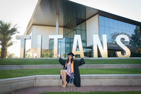 CSUF graduation Graduation Pictures Csuf, Csuf Graduation Pictures, College Grad Photos, College Grad Pictures, Grad Picture Ideas, Graduation Pic Ideas, Grad Photography, College Graduation Pictures Poses, College Graduation Photos