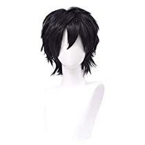 Fairytale Oc, Short Hair Boy, Short Black Hair Wig, Black Wig Short, Jade Core, Male Hairstyles, Black Hair Boy, Hair Boy, Stylish Short Hair