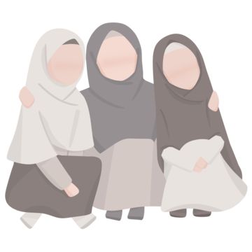 Best Friend Muslimah Cartoon, 3 Friends Cartoon, Best Friend Cartoon, Cartoon Friendship, Friends For Life Quotes, Islamic Friends, 3 Bestie, Friendship Women, Cute Hijab Cartoon Wallpaper