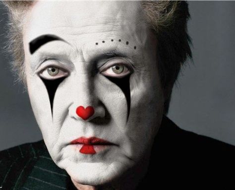 Mage Art, Circus Makeup, Joker Clown, Scary Clown Makeup, Christopher Walken, Clown Faces, Pantomime, Evil Clowns, Male Makeup