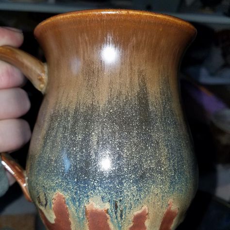 Amaco shino, coyote andromeda. Cone 5, 15 minute hold, slow cooled to 1600. Amaco Shino, Amaco Deep Sienna Speckle, Coyote Shino Glaze Combinations, Coyote Glaze Combinations, Cone 6 Glaze Recipes Oxidation Matte, Coyote Glaze Combinations Archies Base, Coyote Glazes, Mayco Glaze, Clay Glaze