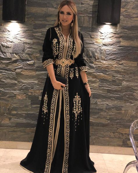 Caftan Party Gowns Evening Dresses, Arabian Dress, Moroccan Fashion, Moroccan Dress, Moroccan Caftan, Luxury Wedding Dress, Black Evening Dresses, Caftan Dress, Traditional Dresses