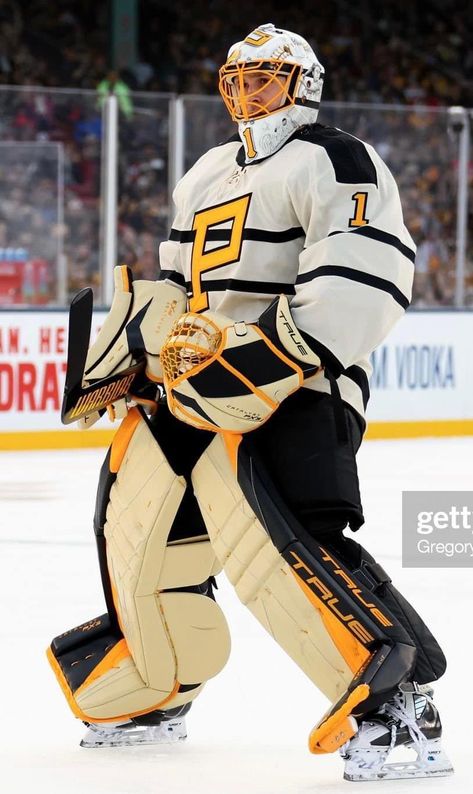 Hockey Goalie Pads, Hockey Pads, Goalie Gear, Goalie Pads, Pittsburgh Sports, Hockey Mask, Marc Andre, Hockey Stuff, Goalie Mask